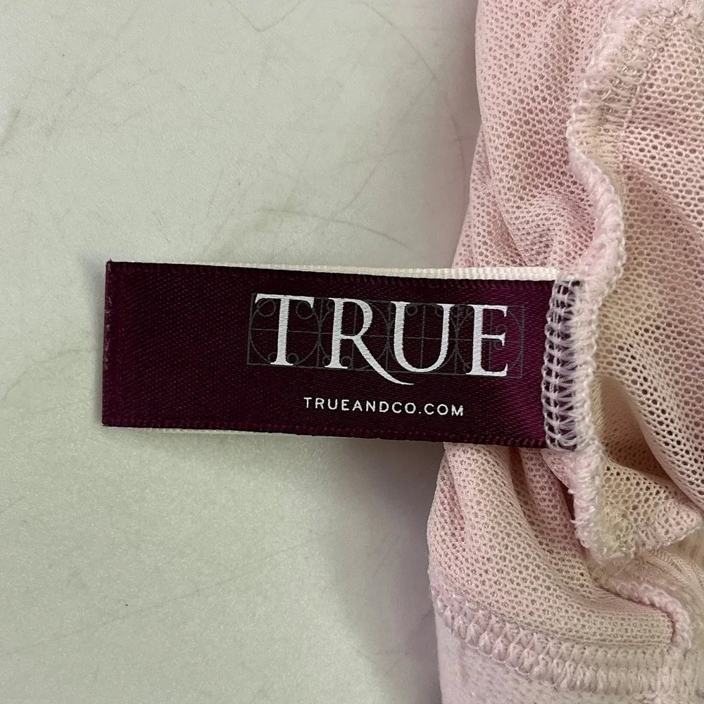 True & Co Womens Ribbed Crisscross‎ Back Sports Bra Yoga Top Athleisure Size XL - Picture 9 of 14